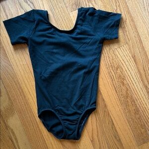 Girl’s Black One Piece Lined Leotard